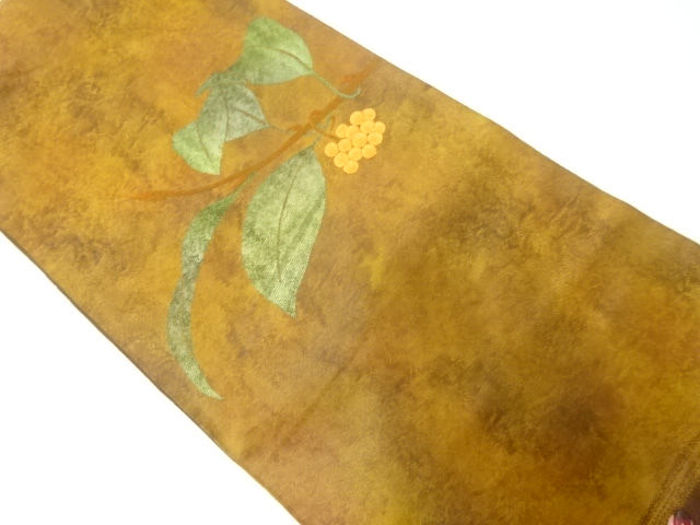 枝の実模様袋帯